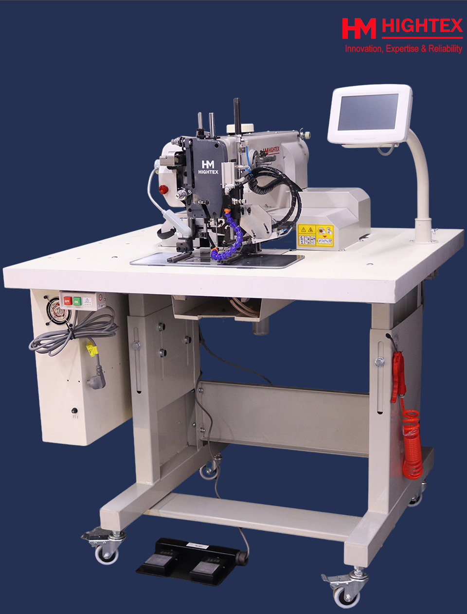 Automatic harness sewing machine